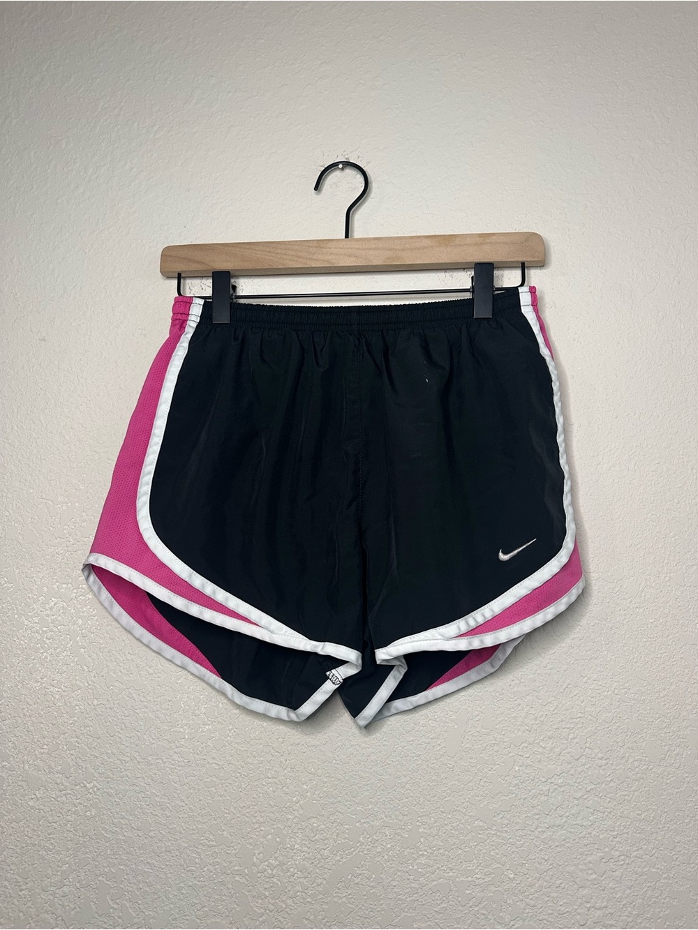 Nike Women's Black & Pink Running Shorts Size Small